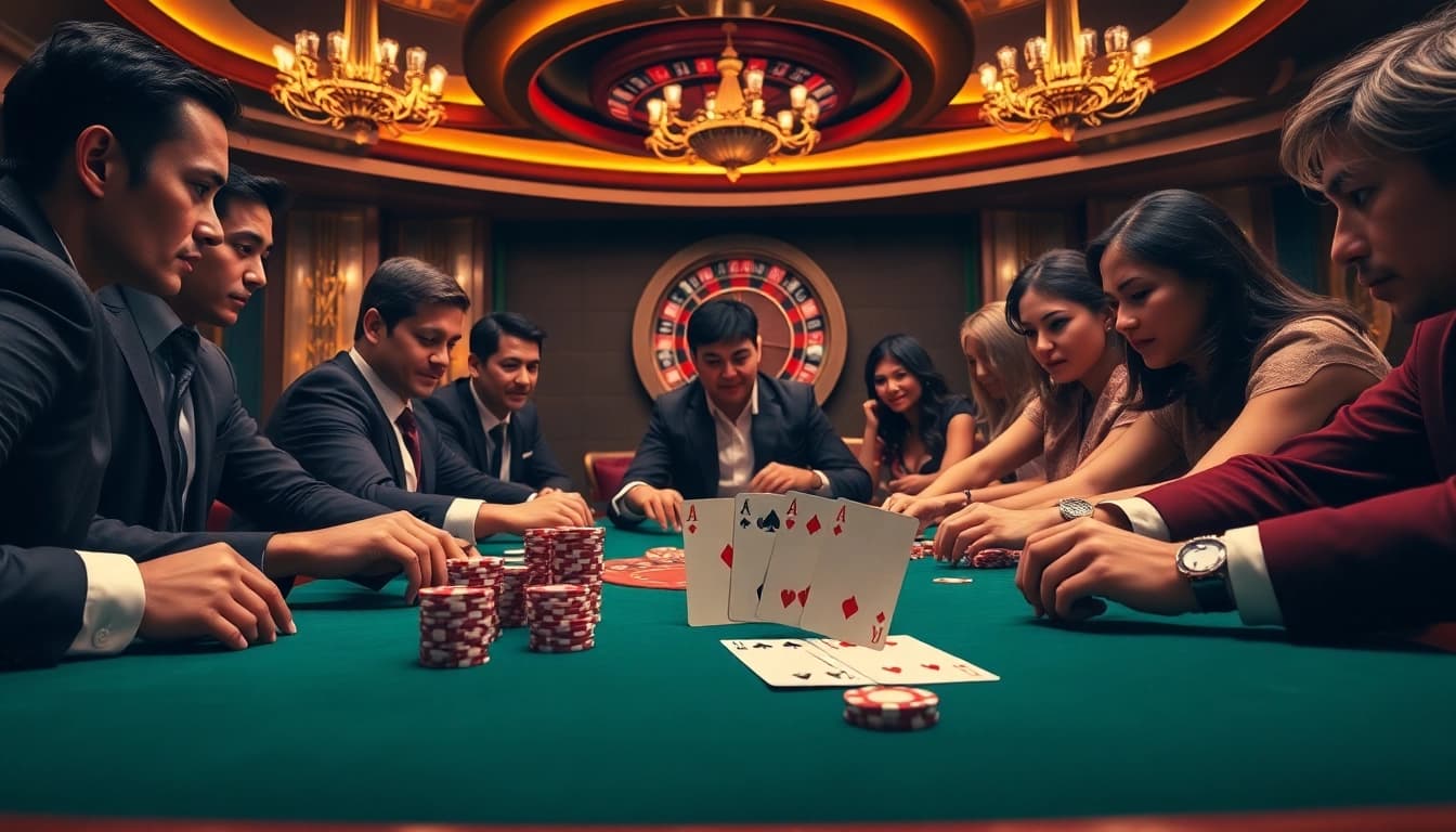 Experience the high-stakes poker excitement at https://gamenohu99.com/ with vibrant action at the table.