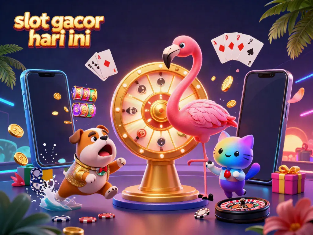 Menangkan permainan dengan slot gacor hari ini di kasino, melihat flamingo bersejarah dan bulldog bersemangat.