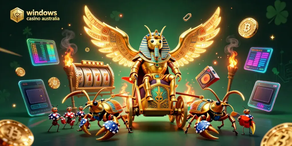 Experience the excitement of windows casino australia with vibrant 3D heroes and casino elements.