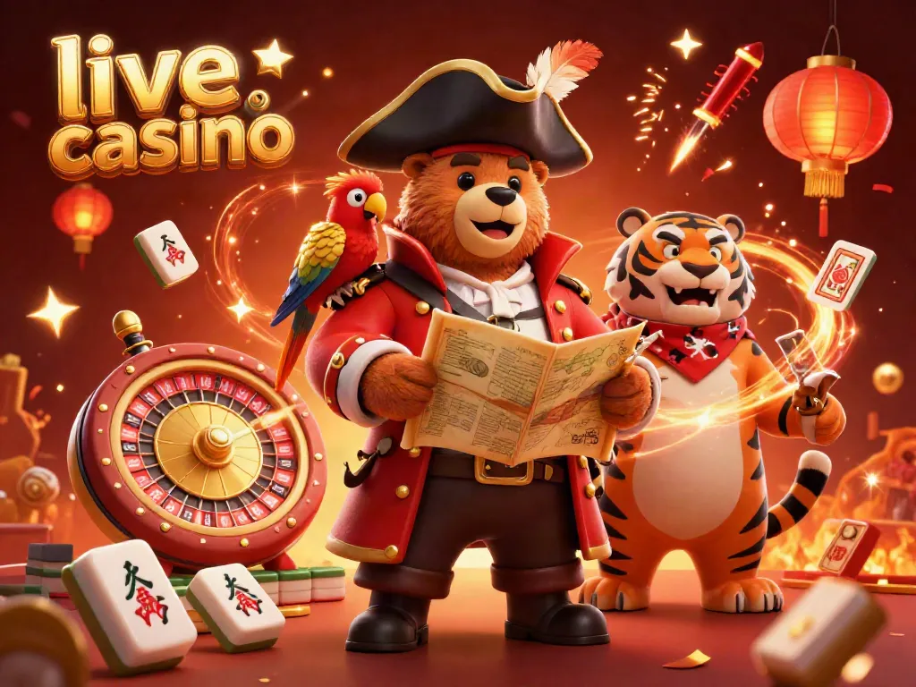 Pengalaman menarik di live casino dengan karakter unik dan permainan kasino.