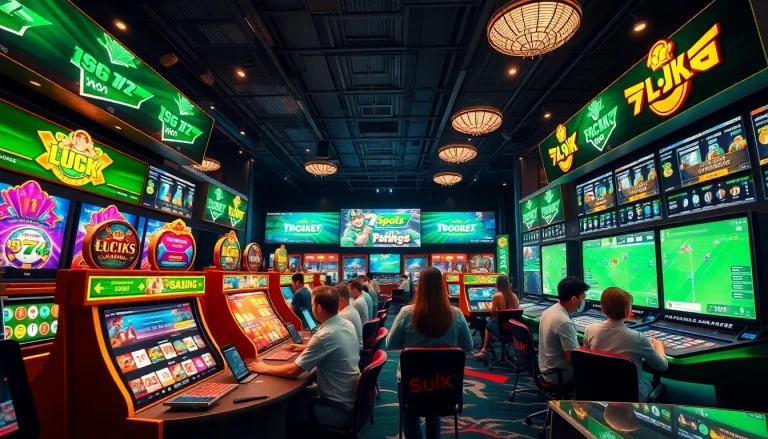 Dynamic online gambling scene representing 79king hn with vibrant gaming elements and engaging atmosphere.