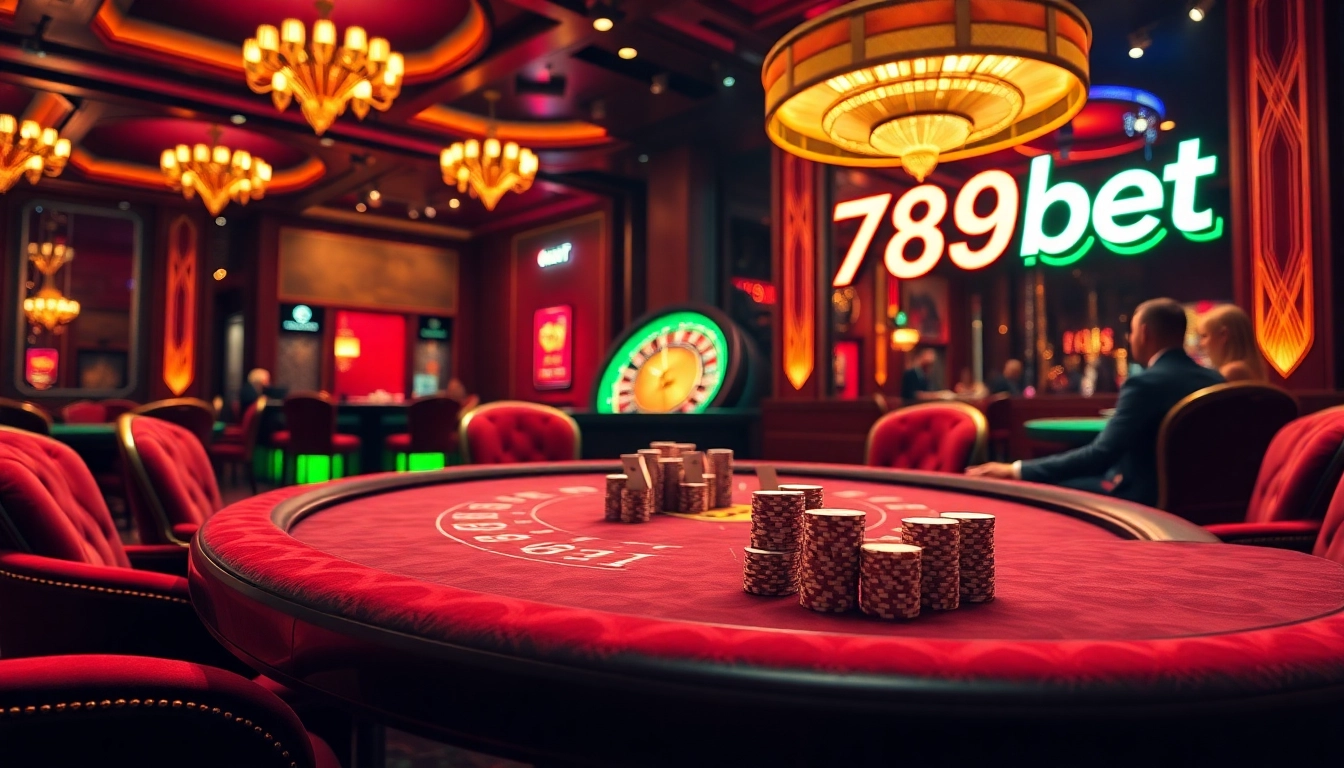 Engaged players enjoying a vibrant poker scene at 789bet casino with luxury surroundings