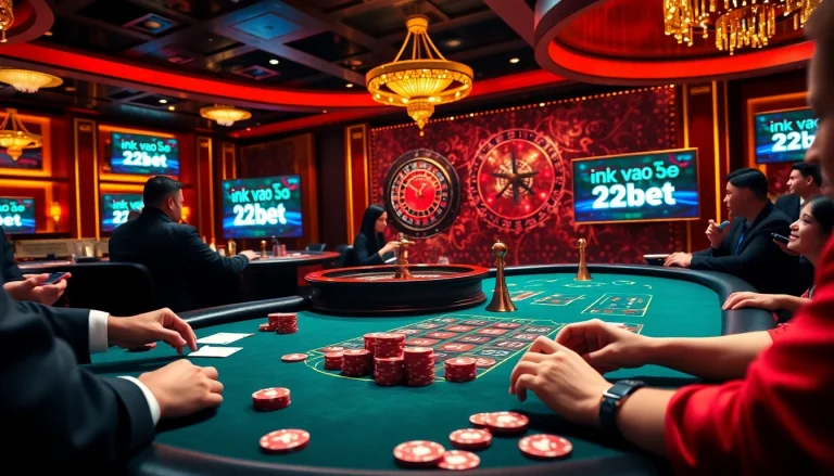 Experience thrilling gambling action at 12Bet with this luxe poker scene alive with excitement.