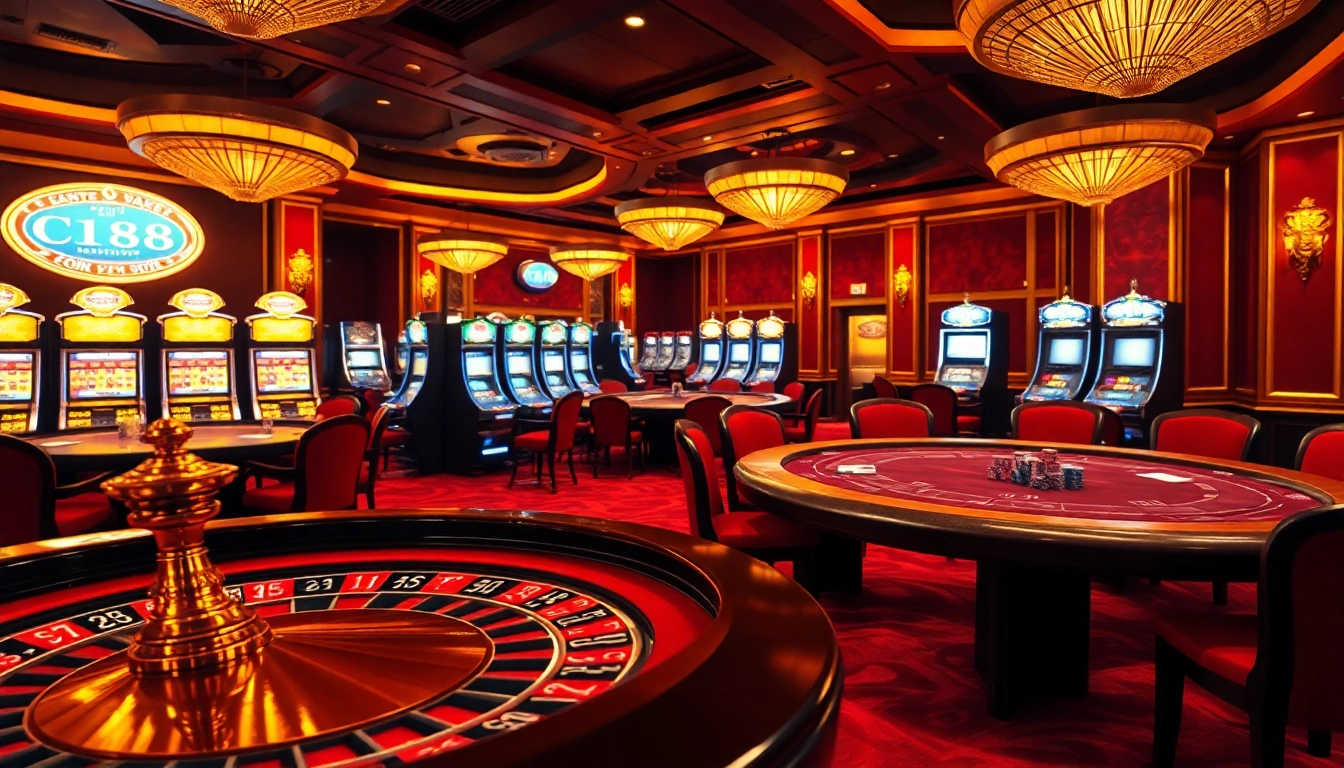 C168 casino players strategizing at a vibrant poker table in a luxury gaming environment.