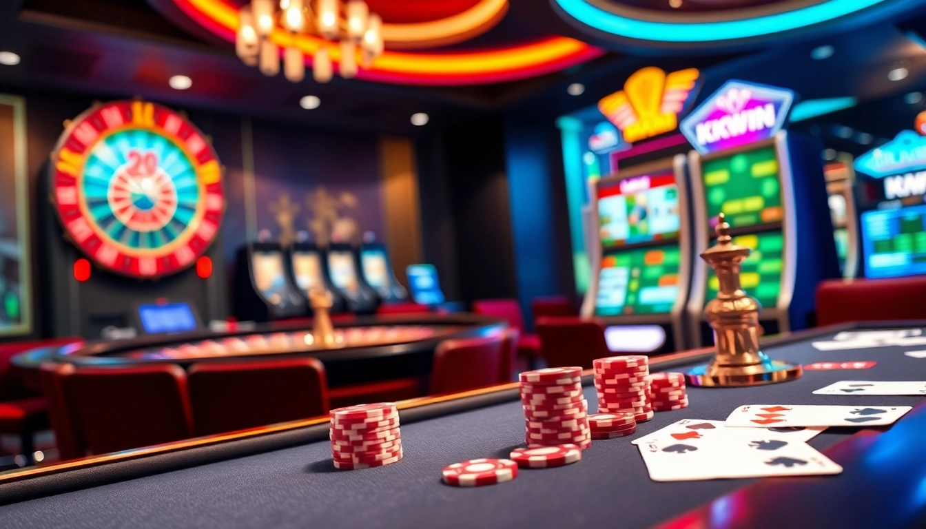 Experience the excitement of online betting at KKWIN casino with vibrant game visuals.