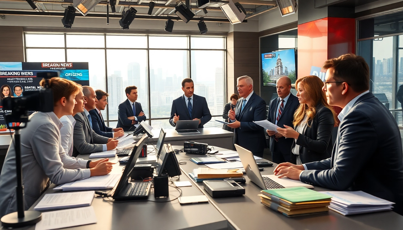 Covering regional stories at https://www.thedailynewsonline.com with journalists collaborating in a vibrant newsroom.