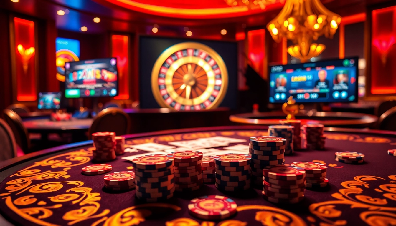 Experience thrilling gaming at https://lclc88.com with an exciting casino table and vibrant poker chips.