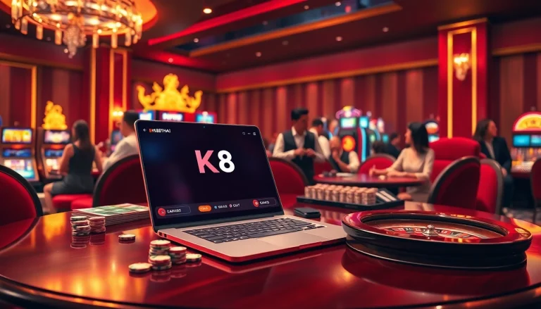 Experience the excitement of BK8Thai with a vibrant online casino atmosphere and engaging players.