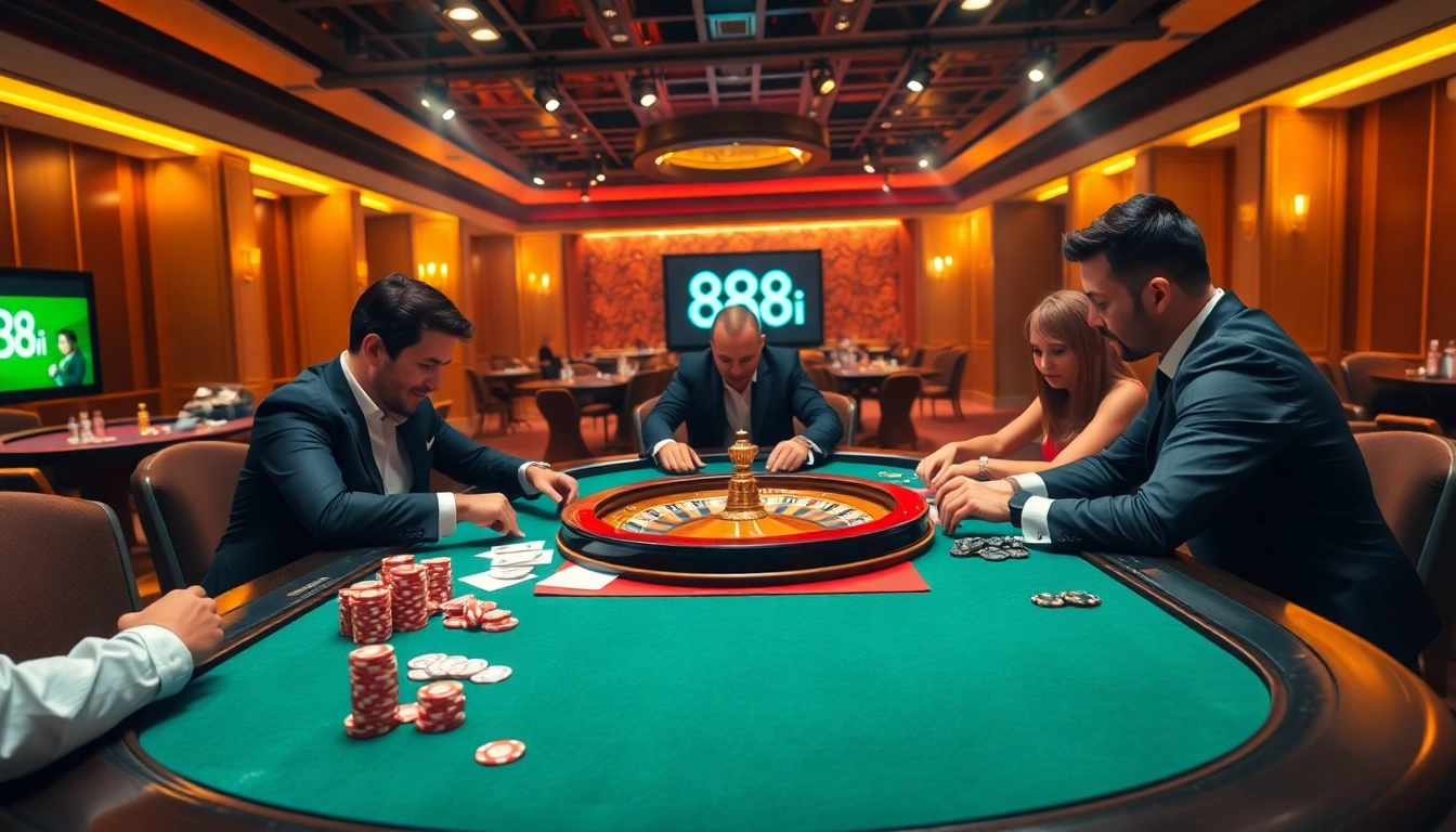 Experience the thrill of poker at 88i's luxurious tables, where winning strategies unfold.