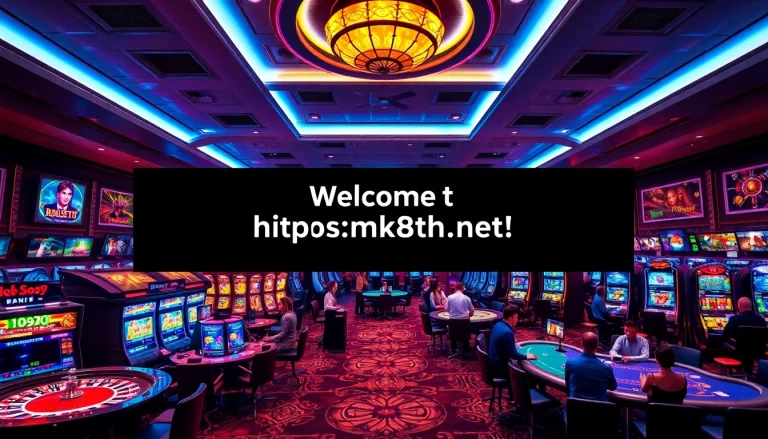 Experience the excitement of online gambling at https://mk8th.net/ with vibrant casino visuals and engaging games.