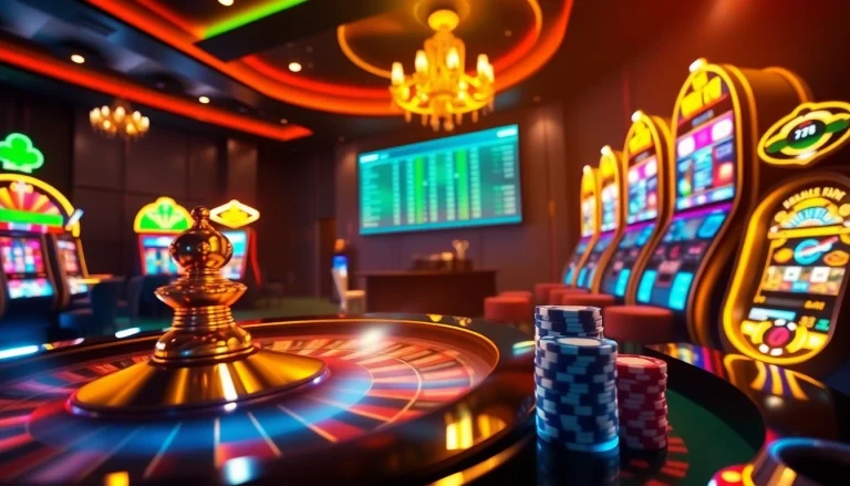 Experience thrilling gameplay at Onbet com featuring live action of roulette and vibrant slot machines.