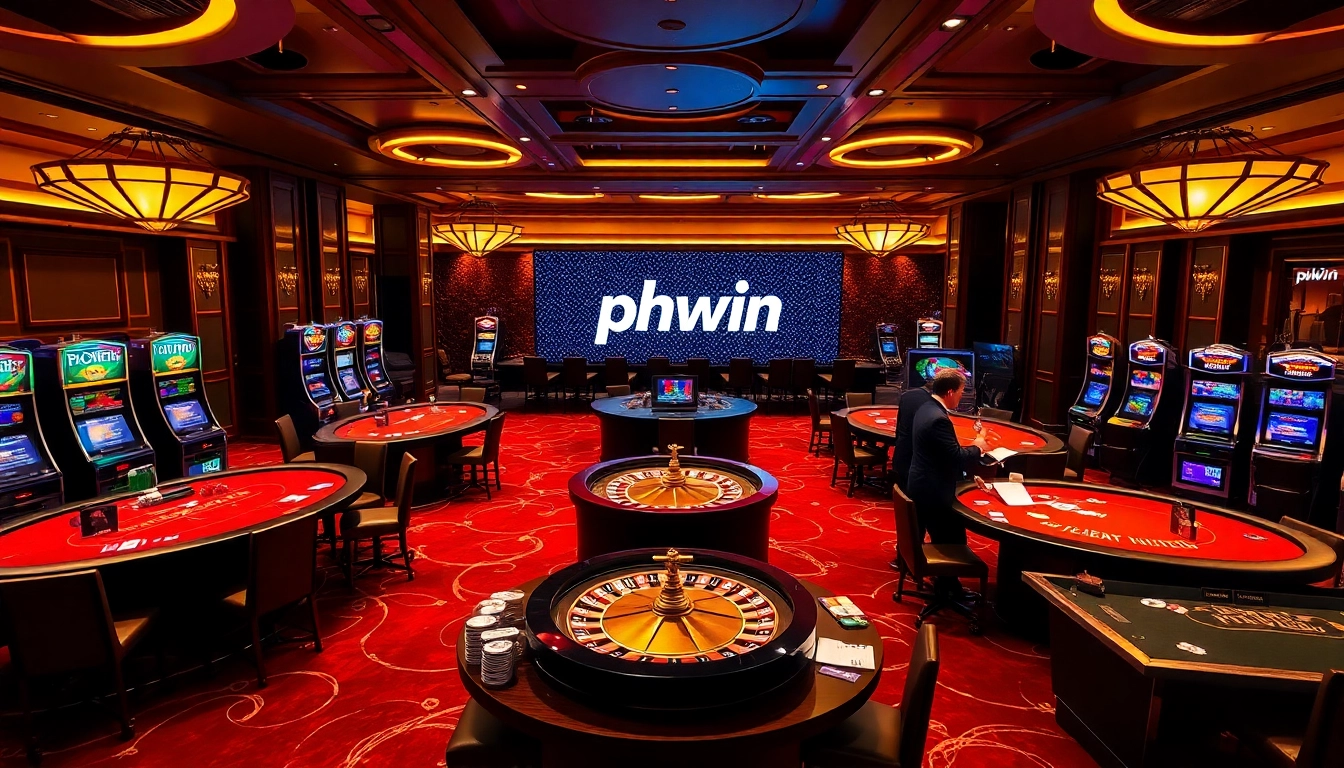 Experience the excitement of winning at phwin's luxurious casino tables.