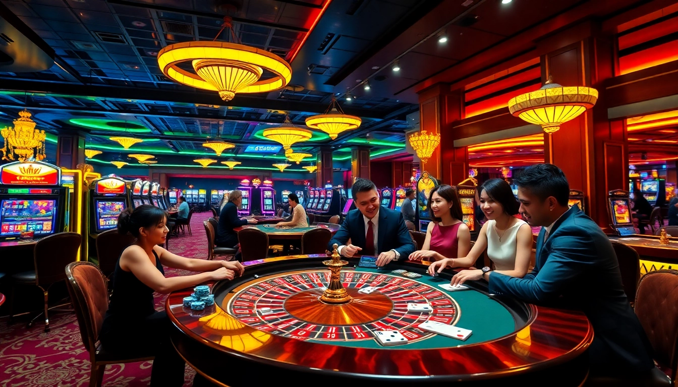 Experience the thrill of winning at trang chu 98win’s luxurious casino atmosphere filled with excitement.
