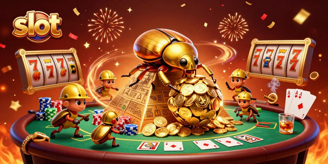 Spin the slot and win big with vibrant symbols and a scene filled with excitement.