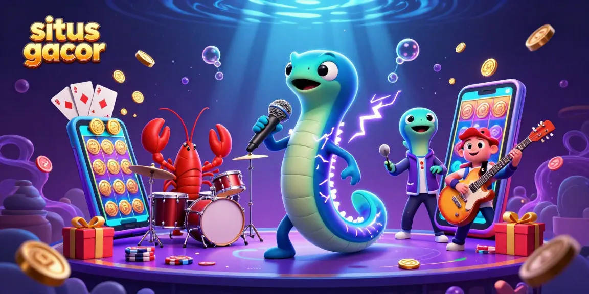 Experience exhilarating gameplay at situs gacor with an animated underwater casino show.