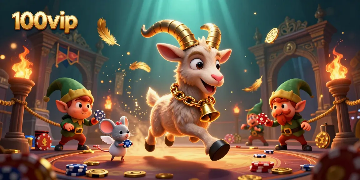 Experience the thrilling gaming action at 100vip casino with Krampus, angel mouse, and mischievous gremlins.